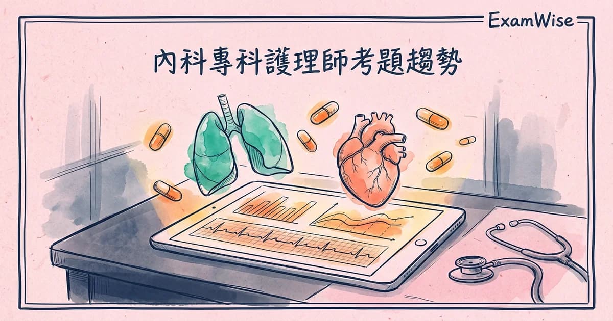指引一更新，考題就跟上：近三年內科專師 240 題的出題趨勢全解析｜專師考題分析系列 ②