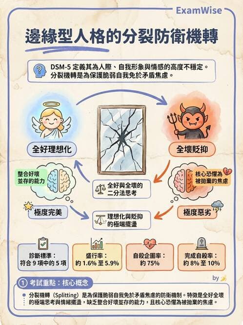 護理師 - 人格障礙與身體症狀障礙 - AI 圖文解析預覽