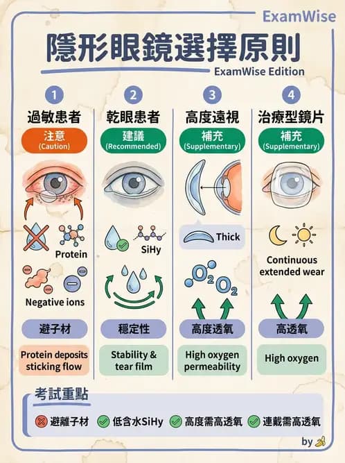 驗光生 - 鏡片設計、結構與臨床選用 - AI 圖文解析預覽