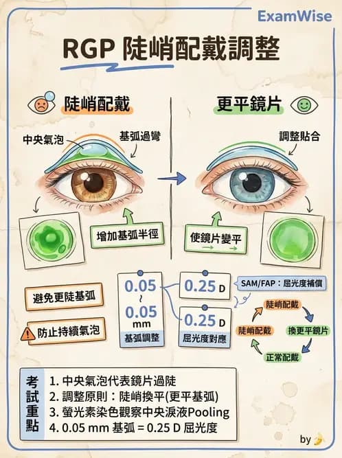 驗光生 - 硬式隱形眼鏡驗配原則與臨床決策 - AI 圖文解析預覽