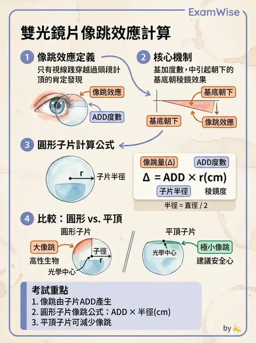 驗光生 - 鏡片設計、基弧選擇、雙光與漸進多焦點鏡片 - AI 圖文解析預覽