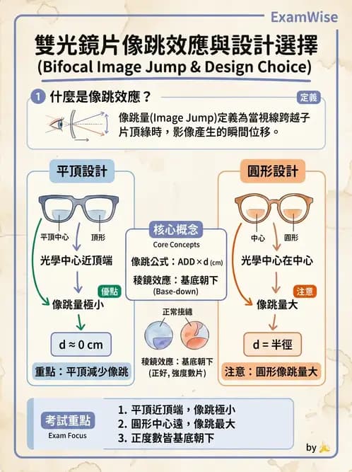 驗光生 - 鏡片設計、基弧選擇、雙光與漸進多焦點鏡片 - AI 圖文解析預覽