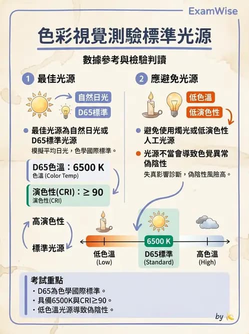 驗光生 - 針孔視力、色覺與視野篩檢 - AI 圖文解析預覽