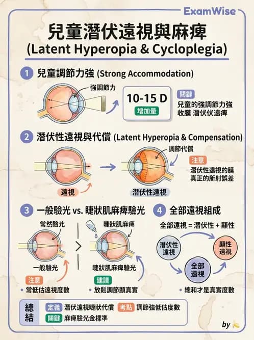 驗光生 - 近視與遠視的分類、成因及眼球光學基礎 - AI 圖文解析預覽