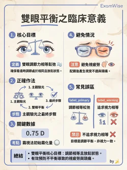 驗光生 - 雙眼平衡技術與驗光流程 - AI 圖文解析預覽