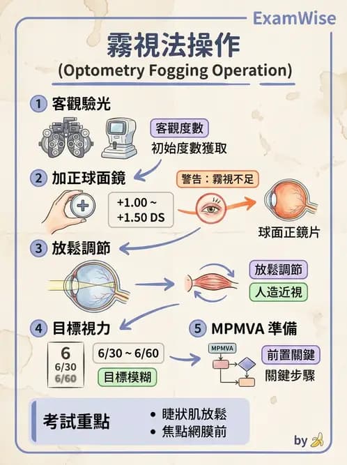 驗光生 - 球面度數確認與紅綠測試 - AI 圖文解析預覽