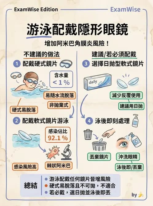 驗光生 - 隱形眼鏡護理操作與患者衛教 - AI 圖文解析預覽