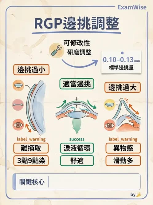 驗光生 - 硬式隱形眼鏡鏡片設計參數 - AI 圖文解析預覽