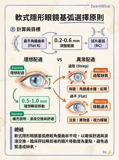 驗光生 - 軟式鏡片配適評估與臨床調整 - AI 圖文解析預覽
