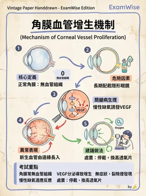 驗光生 - 角膜缺氧與結構性變化 - AI 圖文解析預覽