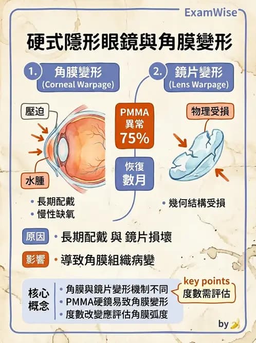 驗光生 - 角膜表面機械性損傷與染色 - AI 圖文解析預覽