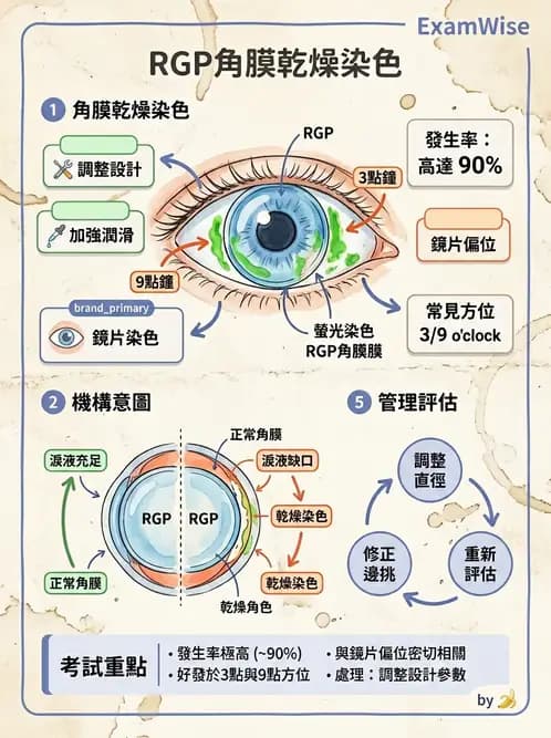 驗光生 - 角膜表面機械性損傷與染色 - AI 圖文解析預覽