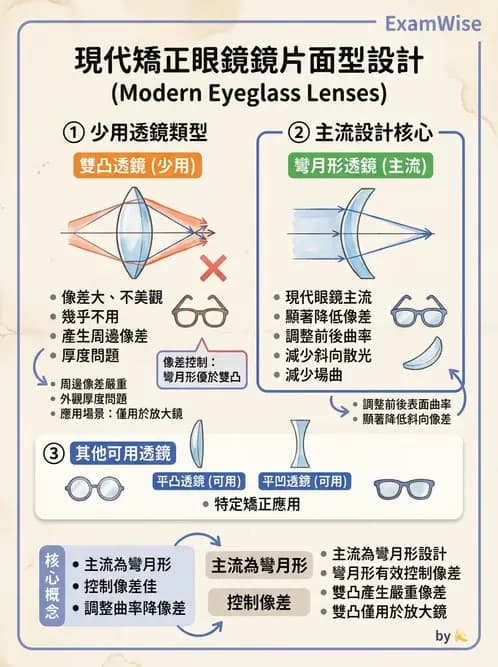 驗光生 - 鏡片設計、基弧選擇、雙光與漸進多焦點鏡片 - AI 圖文解析預覽