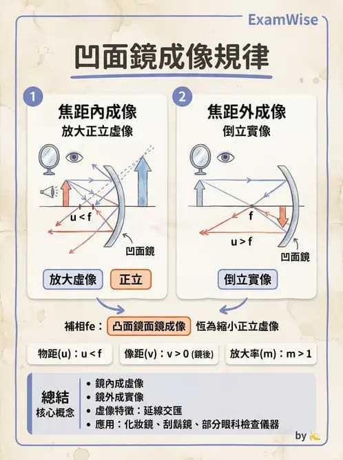 驗光生 - 薄透鏡成像特性與光線追跡 - AI 圖文解析預覽