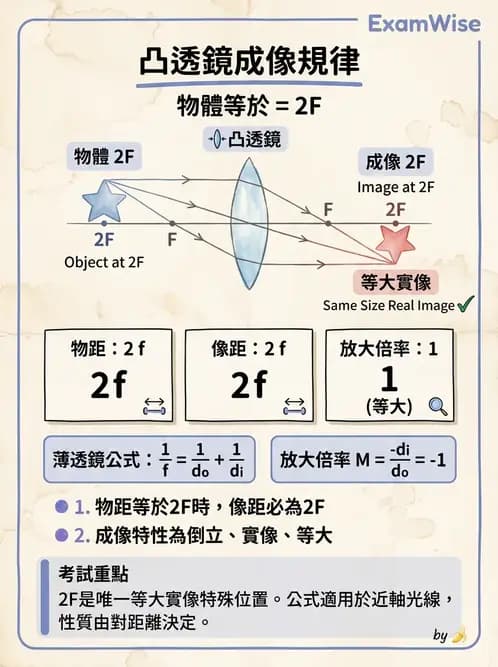 驗光生 - 薄透鏡成像特性與光線追跡 - AI 圖文解析預覽