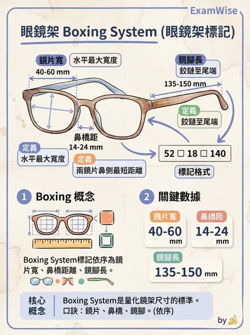 驗光生 - 鏡架材料、規格測量與特殊用途眼鏡 - AI 圖文解析預覽