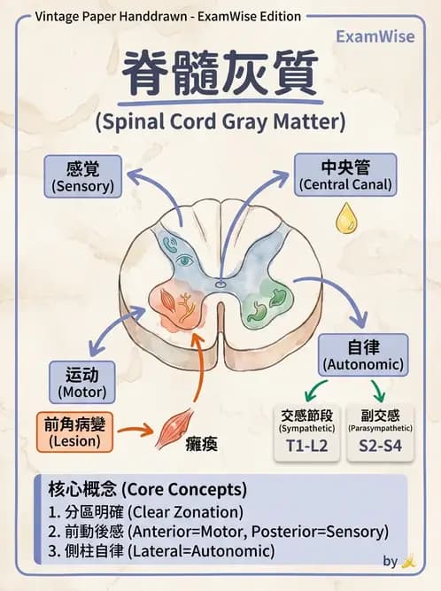 放射 - 腦幹、脊髓與腦室系統 - AI 圖文解析預覽