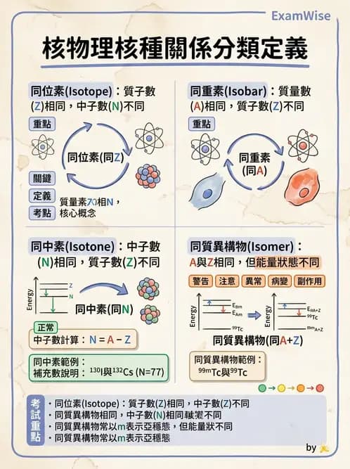 放射 - 放射性蛻變模式 - AI 圖文解析預覽