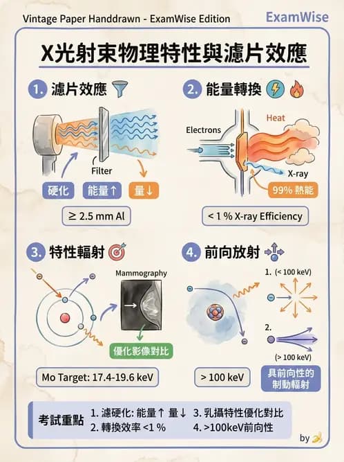 放射 - X光產生與特性 - AI 圖文解析預覽