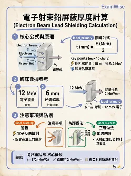 放射 - 電子射束臨床技術與應用 - AI 圖文解析預覽