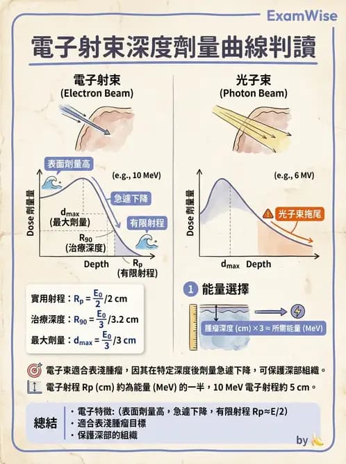 放射 - 深度劑量參數(PDD/TAR/TMR/TPR) - AI 圖文解析預覽