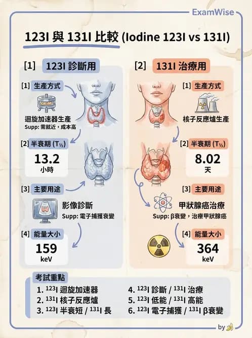 放射 - 核種生產與孳生器 - AI 圖文解析預覽
