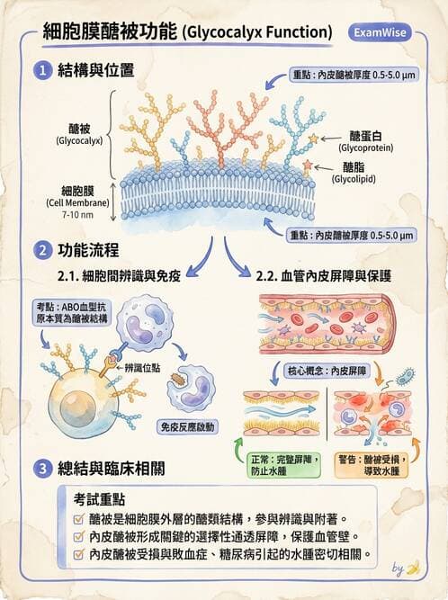 護理師 - 細胞生理 - AI 圖文解析預覽