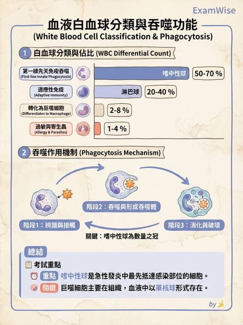 護理師 - 免疫系統組成、抗原-抗體、補體、先天性免疫 - AI 圖文解析預覽