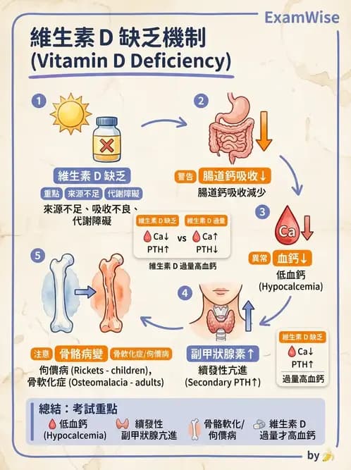 醫檢師 - 物理和化學傷害及營養疾病 - AI 圖文解析預覽