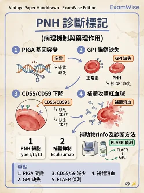 醫檢師 - 溶血性貧血與血色素病變 - AI 圖文解析預覽