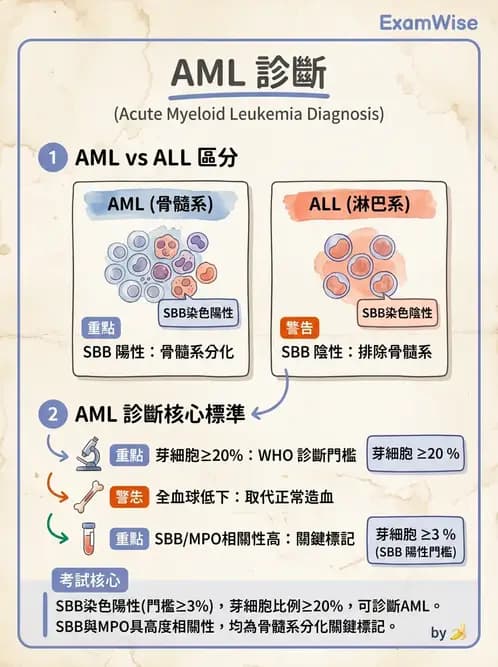 醫檢師 - 急性白血病 - AI 圖文解析預覽