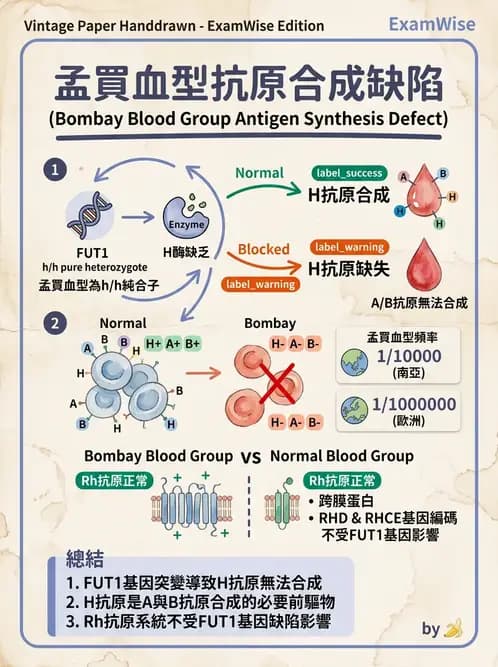 醫檢師 - 紅血球抗原與血型系統 - AI 圖文解析預覽