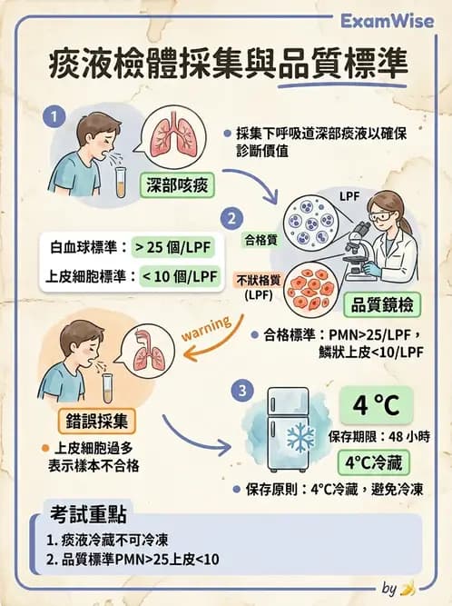 醫檢師 - 痰液一般鏡檢 - AI 圖文解析預覽
