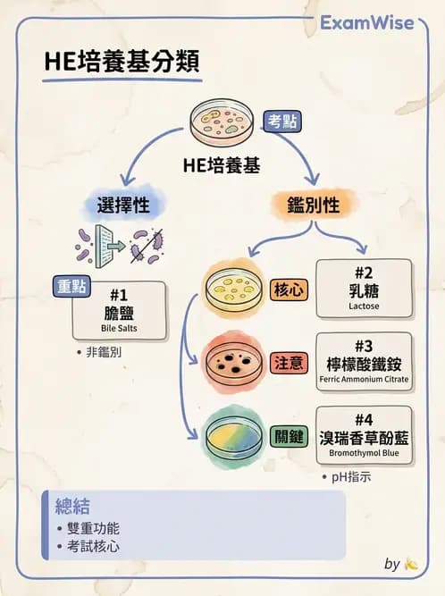 醫檢師 - 腸內菌鑑別方法與培養基 - AI 圖文解析預覽