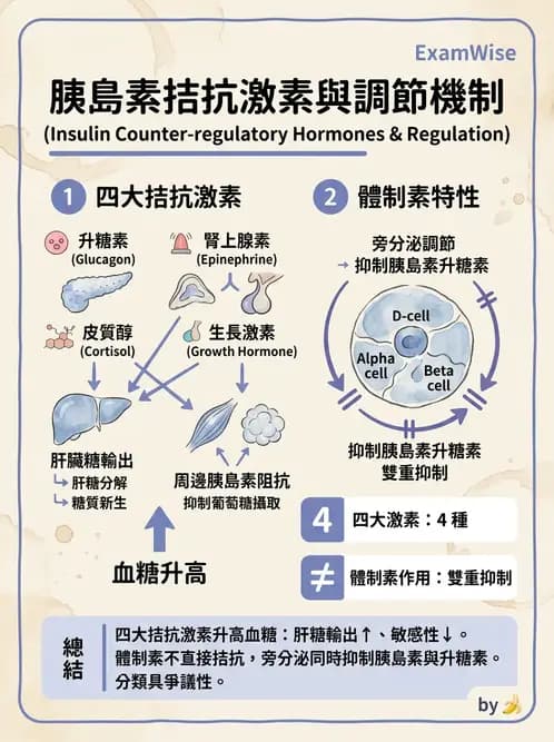 醫檢師 - 醣類代謝與糖尿病 - AI 圖文解析預覽