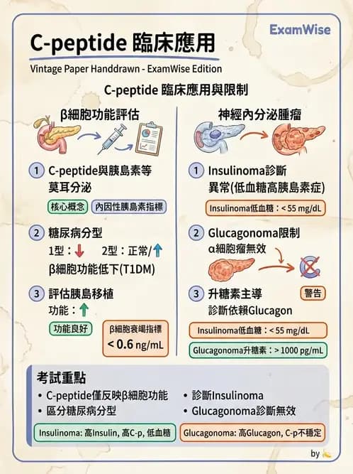 醫檢師 - 醣類代謝與糖尿病 - AI 圖文解析預覽