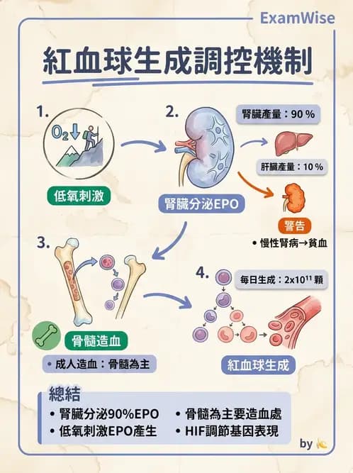 醫檢師 - 紅血球生理與形態 - AI 圖文解析預覽