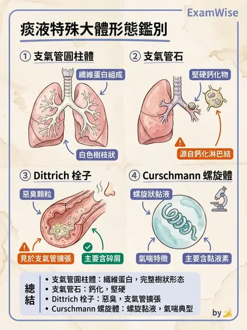 醫檢師 - 痰液一般鏡檢 - AI 圖文解析預覽