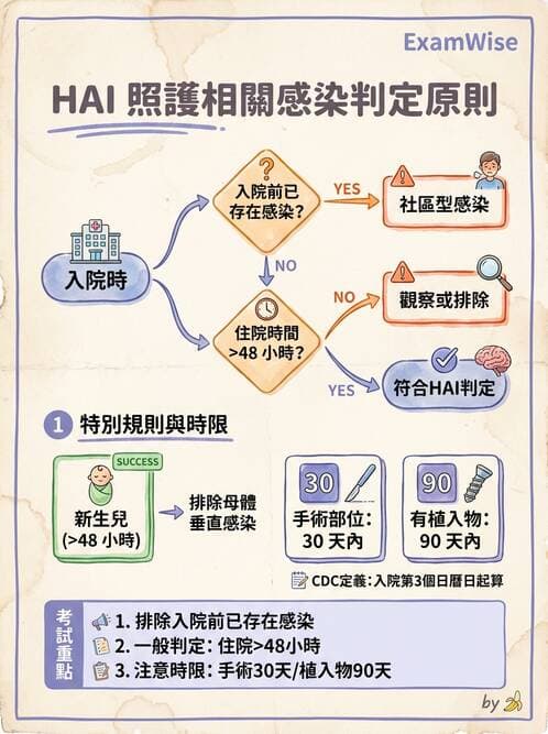 護理師 - 無菌消毒與感染控制 - AI 圖文解析預覽