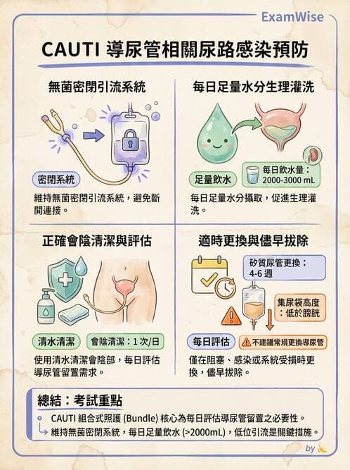 護理師 - 泌尿排泄與導尿護理 - AI 圖文解析預覽