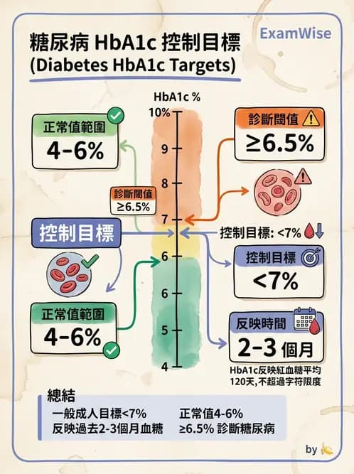 醫檢師 - 醣類代謝與糖尿病 - AI 圖文解析預覽