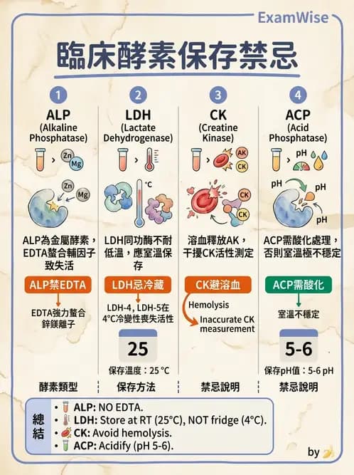 醫檢師 - 臨床酵素學基礎 - AI 圖文解析預覽