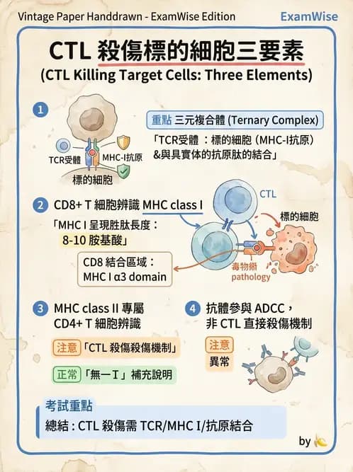 醫檢師 - T細胞發育與功能 - AI 圖文解析預覽