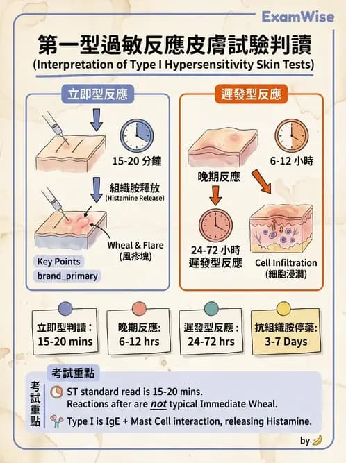 醫檢師 - 過敏反應及測試法 - AI 圖文解析預覽