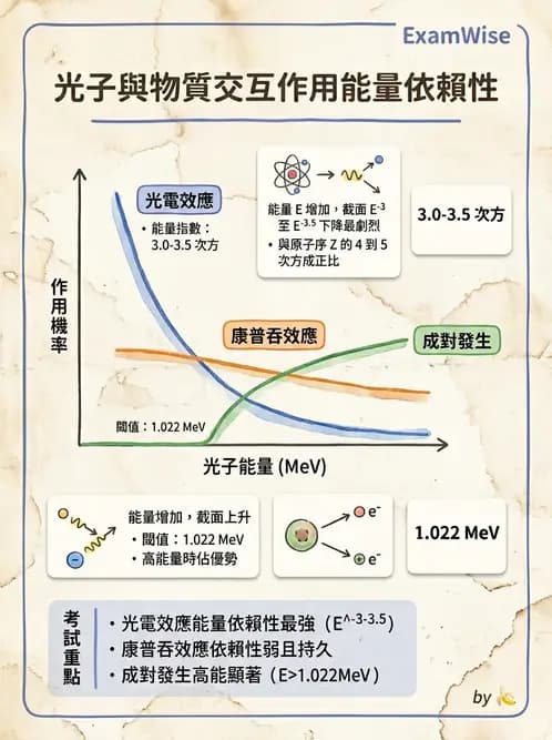 放射 - 光子作用機制 - AI 圖文解析預覽