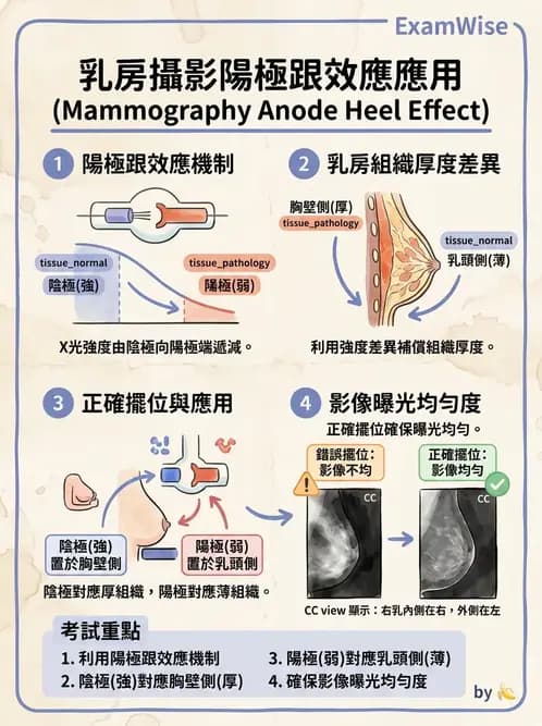 放射 - 乳房攝影裝置與影像品質 - AI 圖文解析預覽