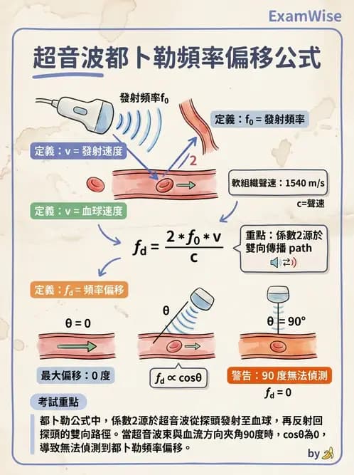 放射 - 都普勒超音波 - AI 圖文解析預覽