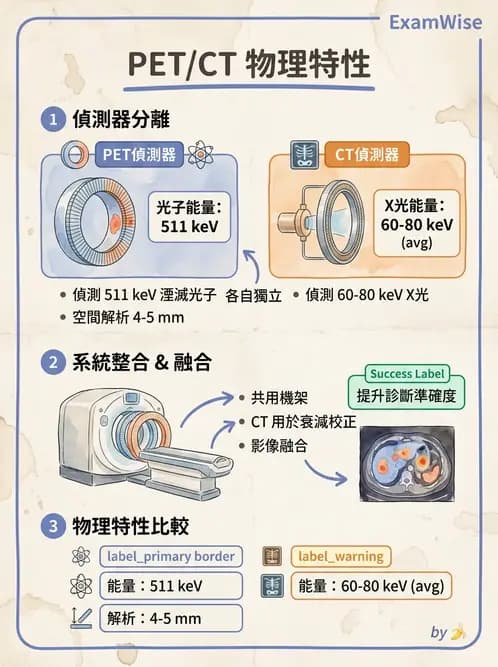 放射 - PET核種與儀器偵測原理 - AI 圖文解析預覽
