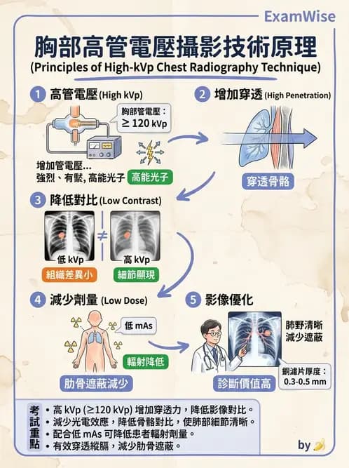 放射 - 曝光參數與散射線控制 - AI 圖文解析預覽