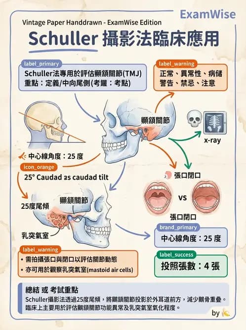 放射 - 頭頸脊椎攝影技術 - AI 圖文解析預覽